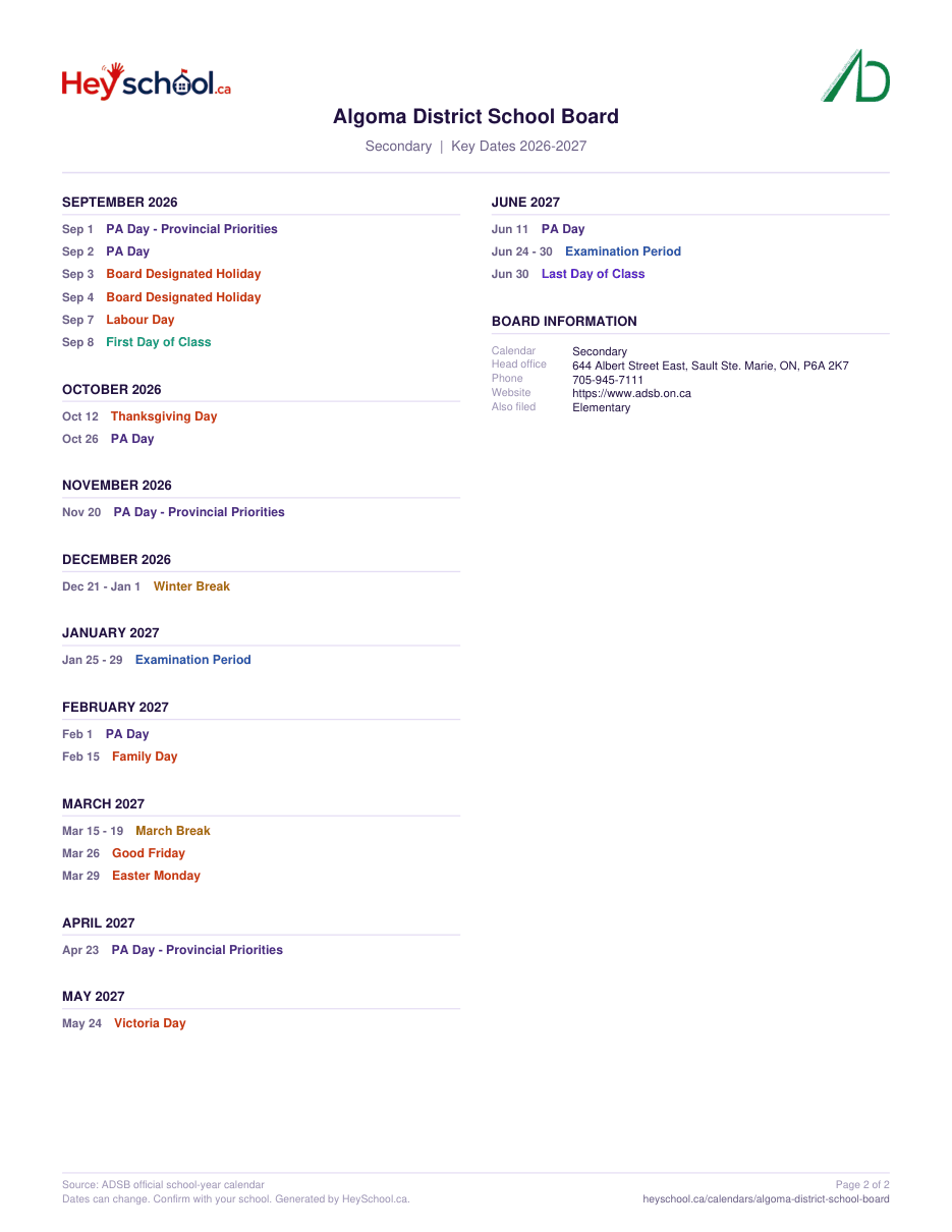 Secondary - page 2