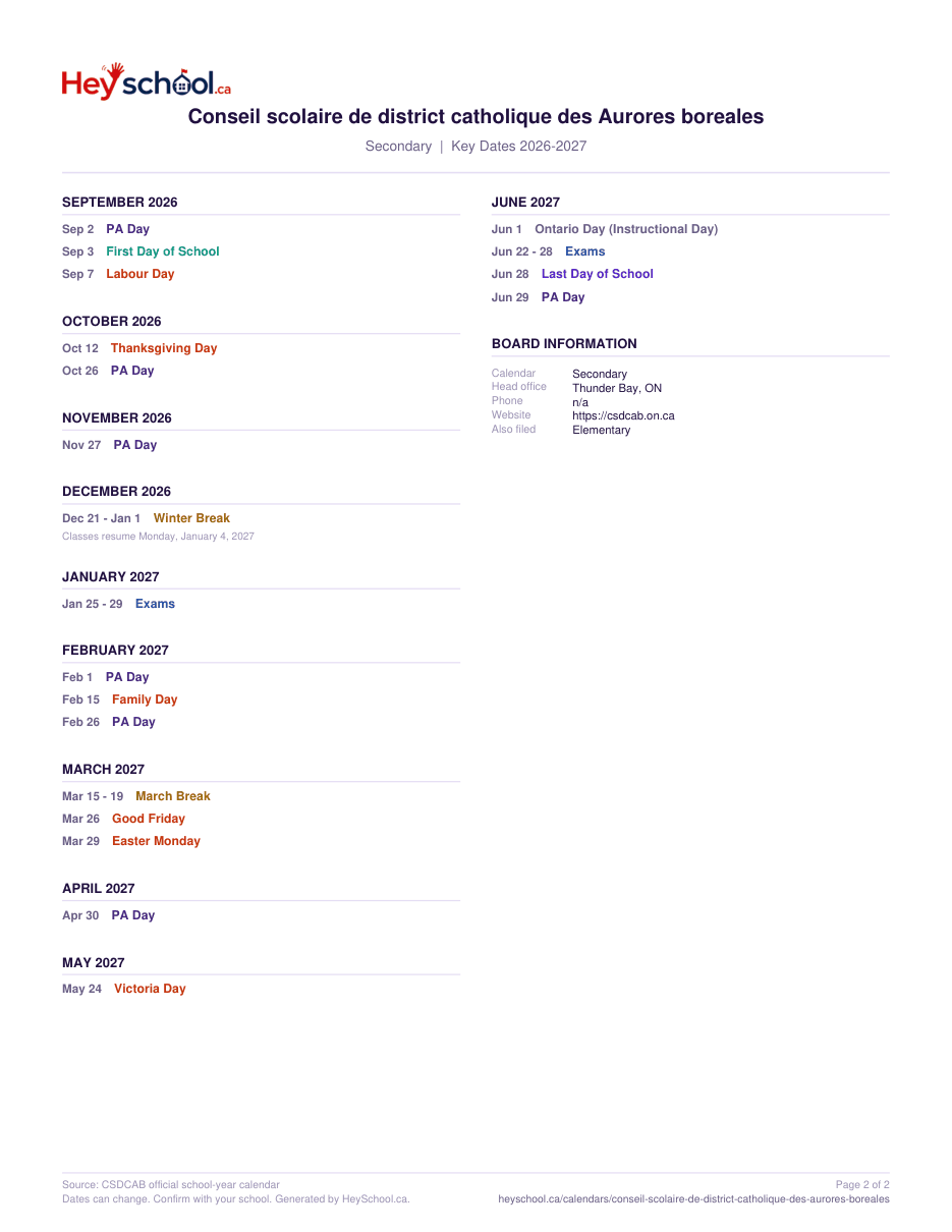 Secondary - page 2