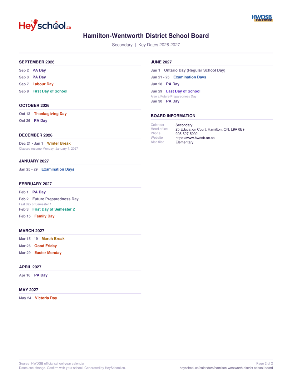 Secondary - page 2