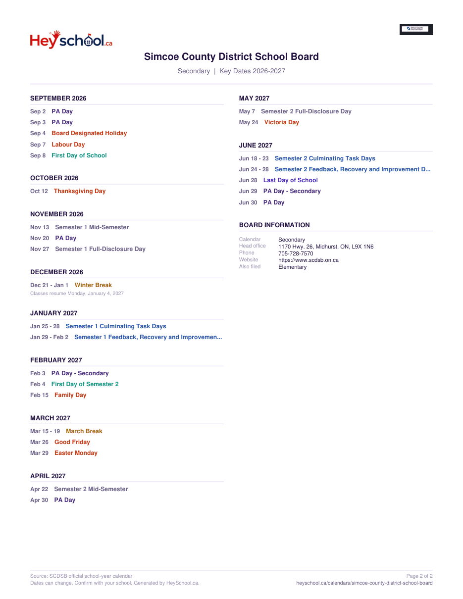 Secondary - page 2