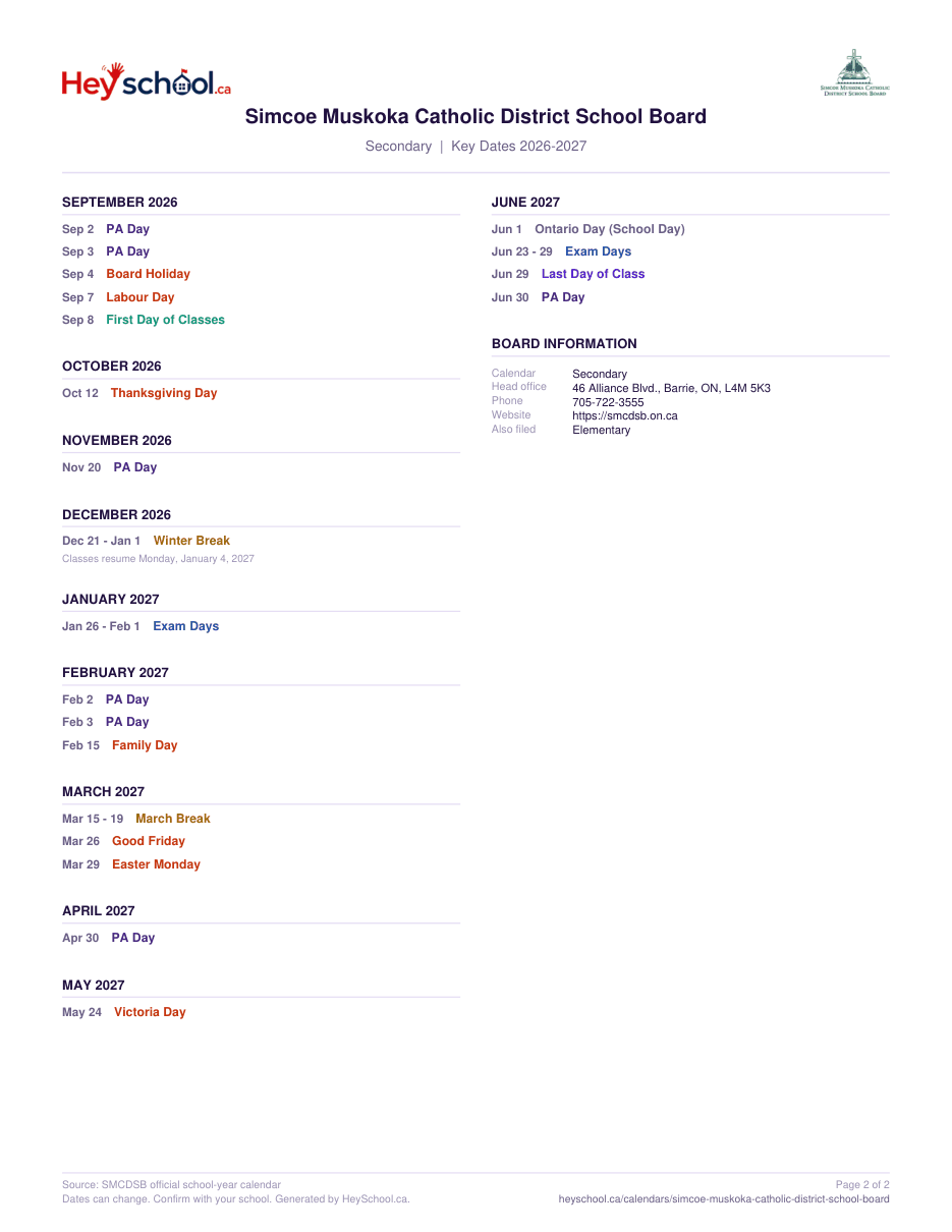 Secondary - page 2