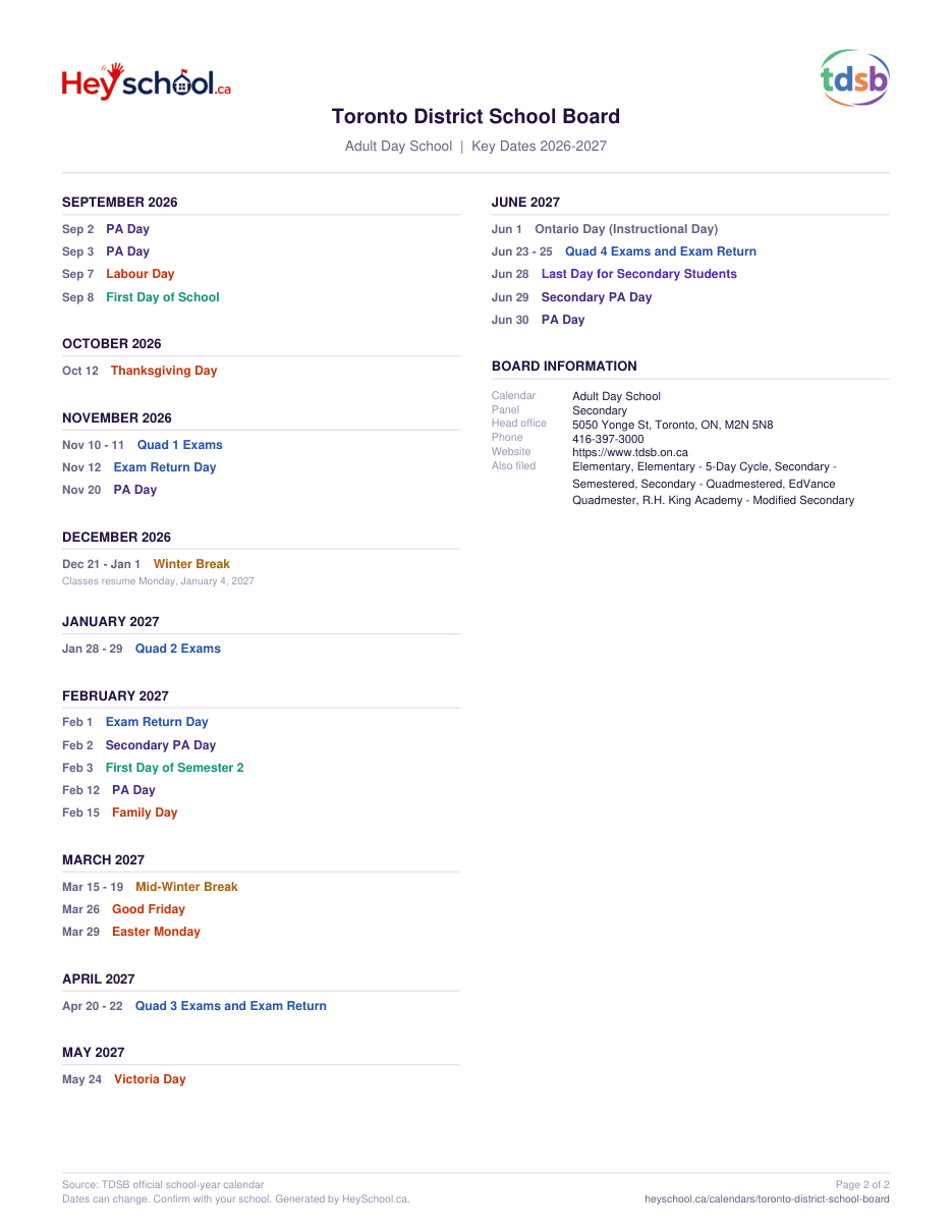 Adult Day School - page 2