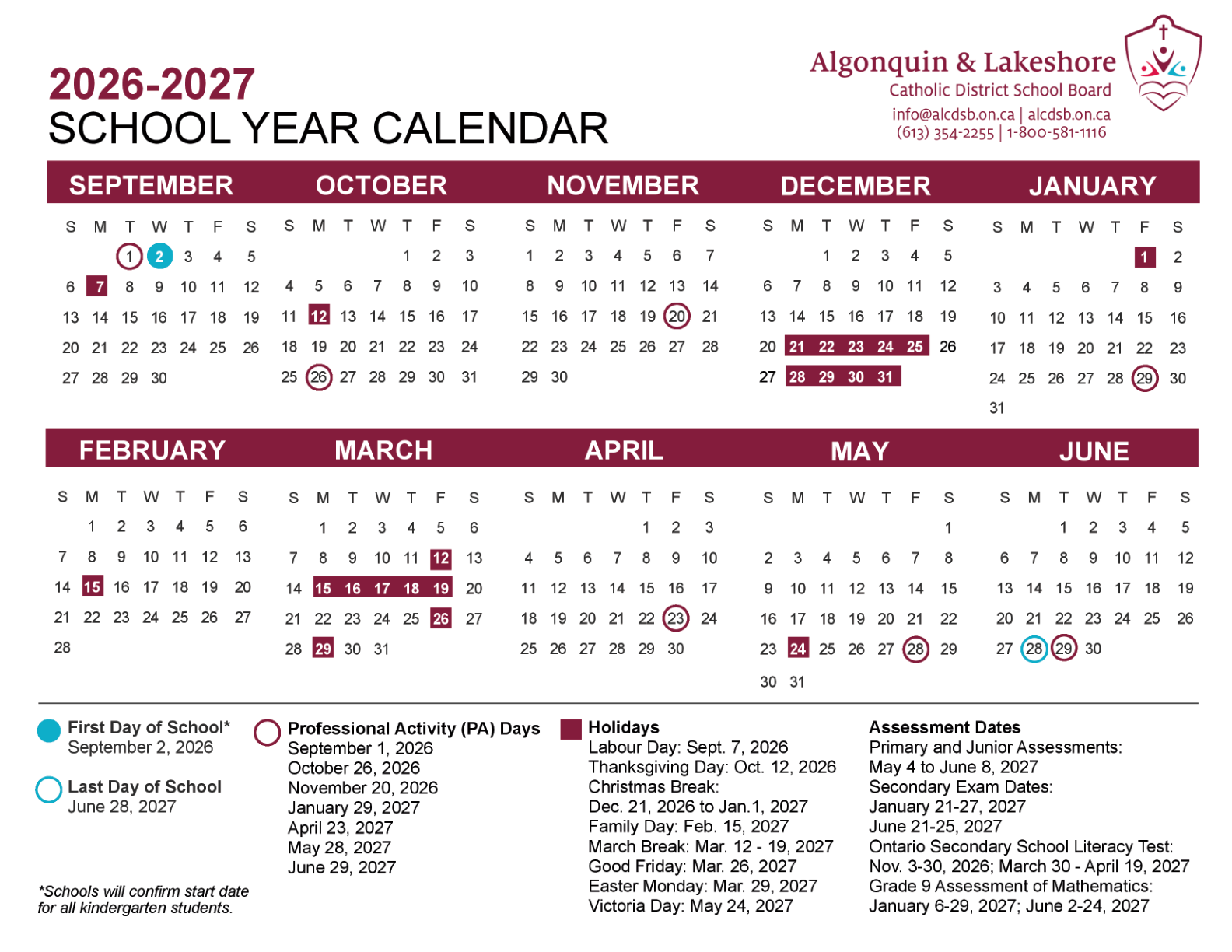 Algonquin and Lakeshore CDSB