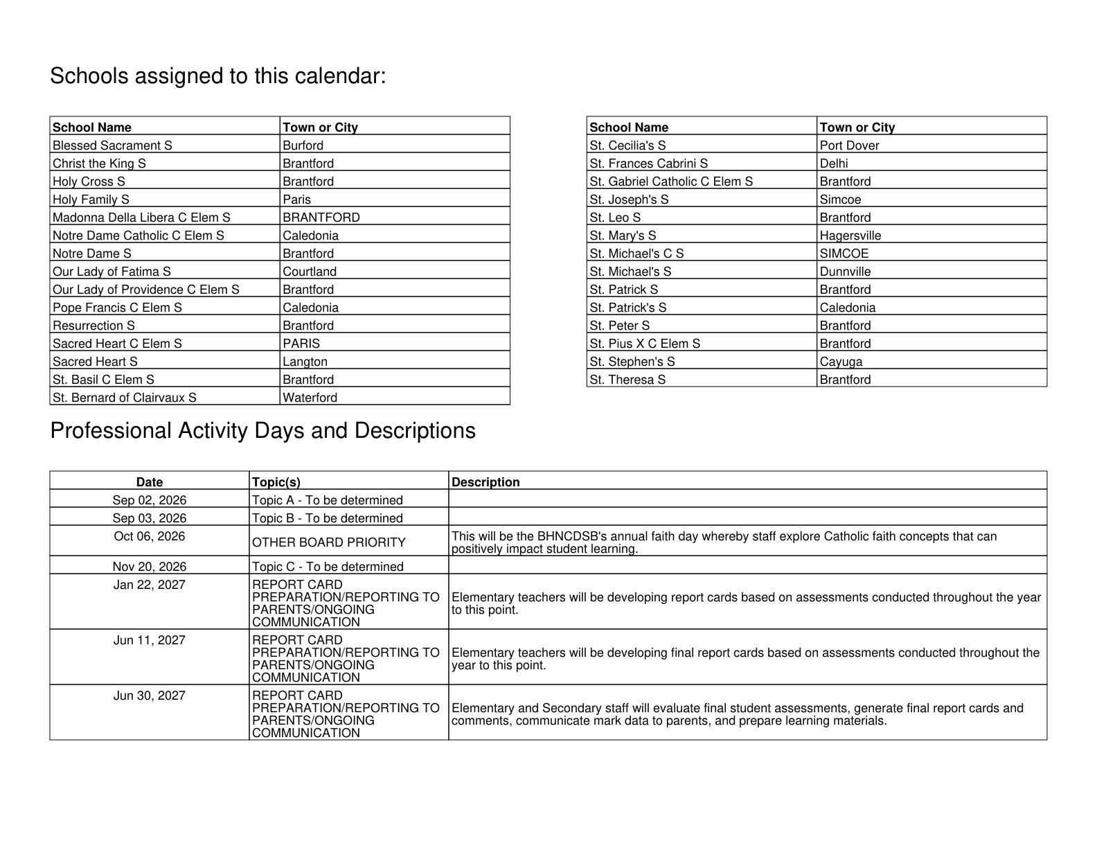 Brant Haldimand Norfolk CDSB      ELEMERNYAR - page 2