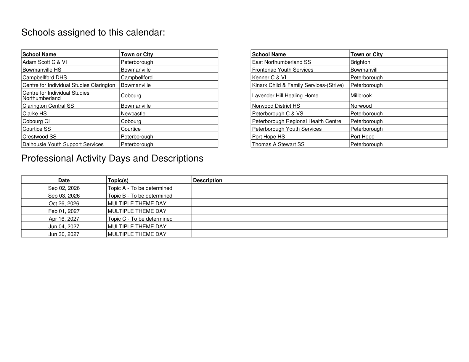 Kawartha Pine Ridge DSB final sec calendar 120249487 - page 2