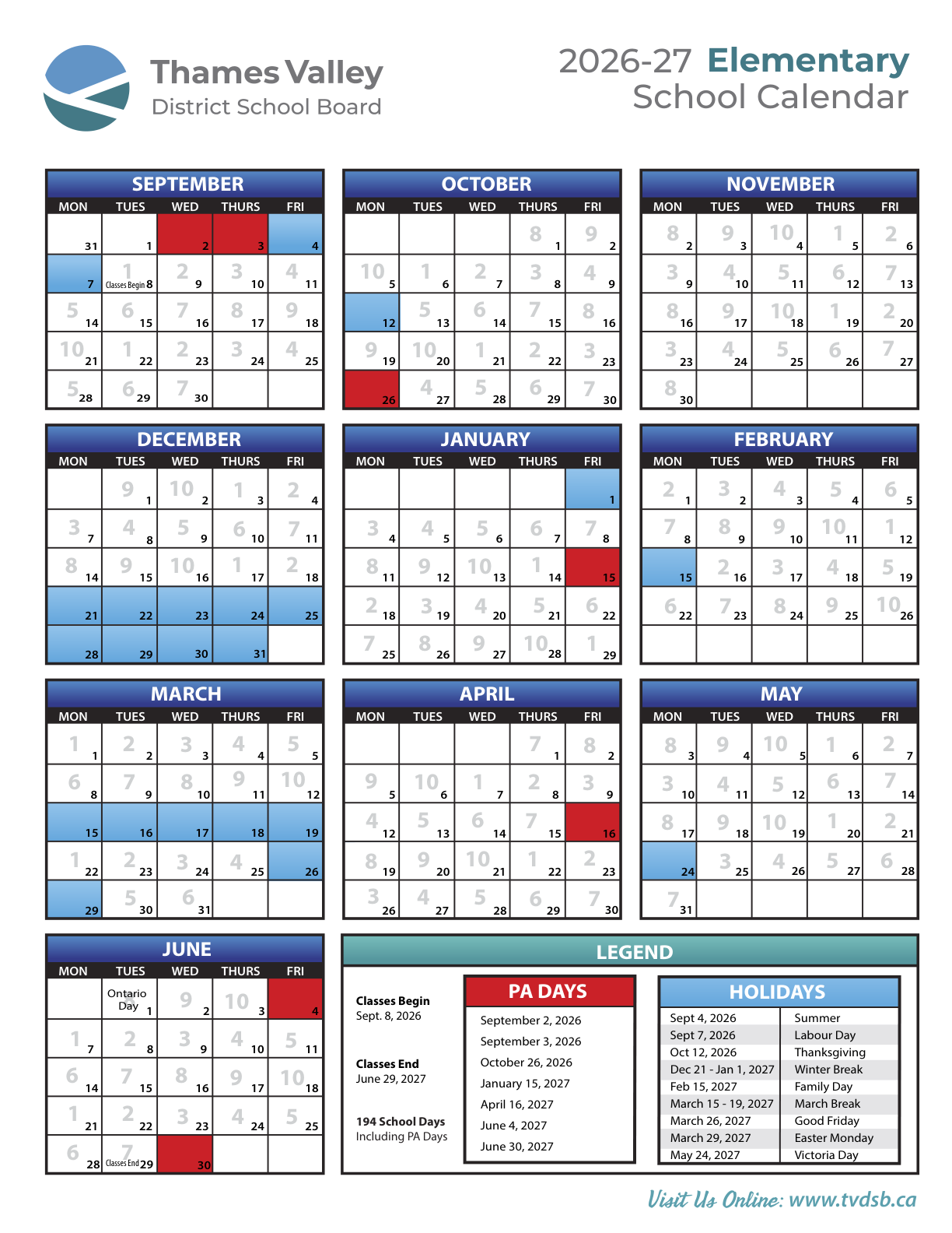 2026 27 calendar elementary 01june2026