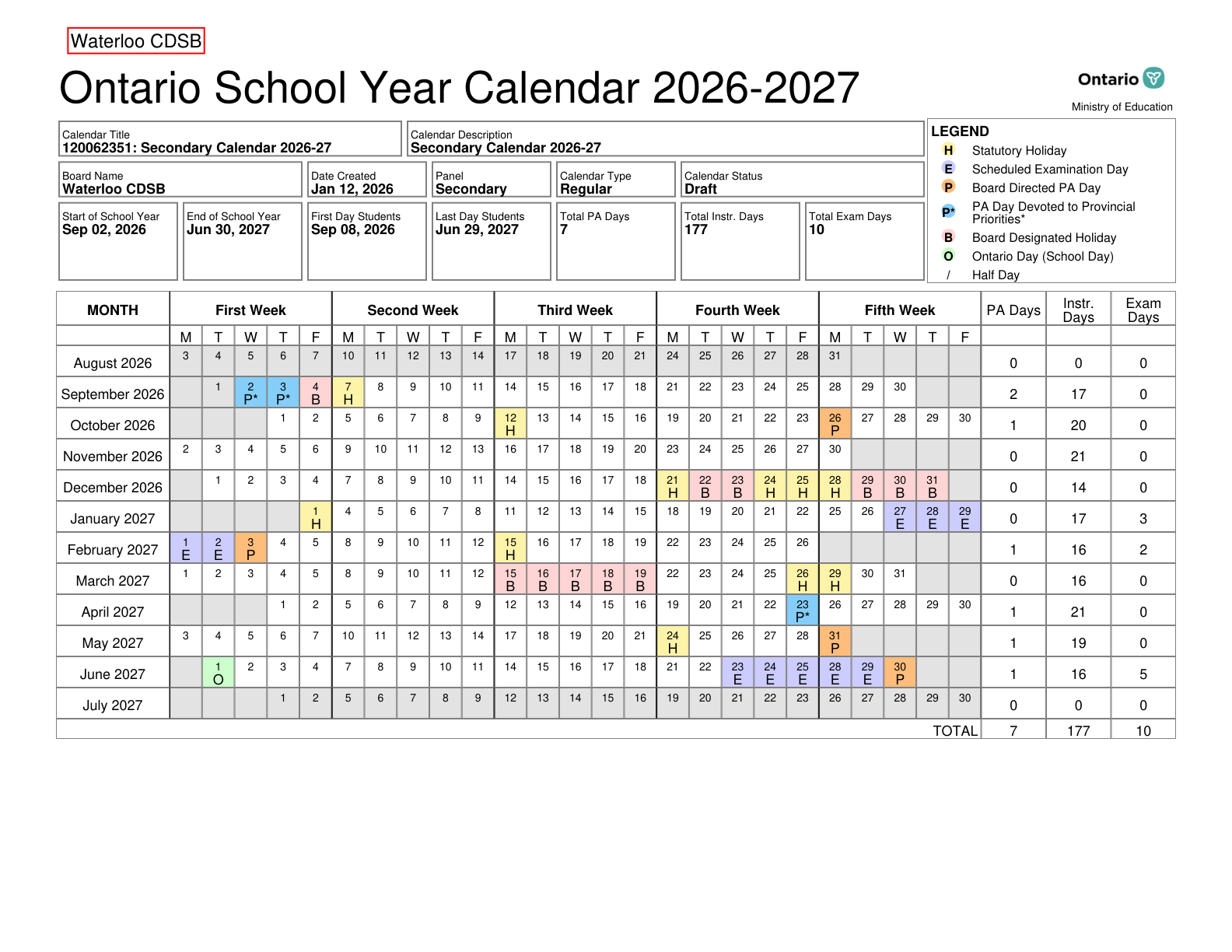 Waterloo CDSB - page 1
