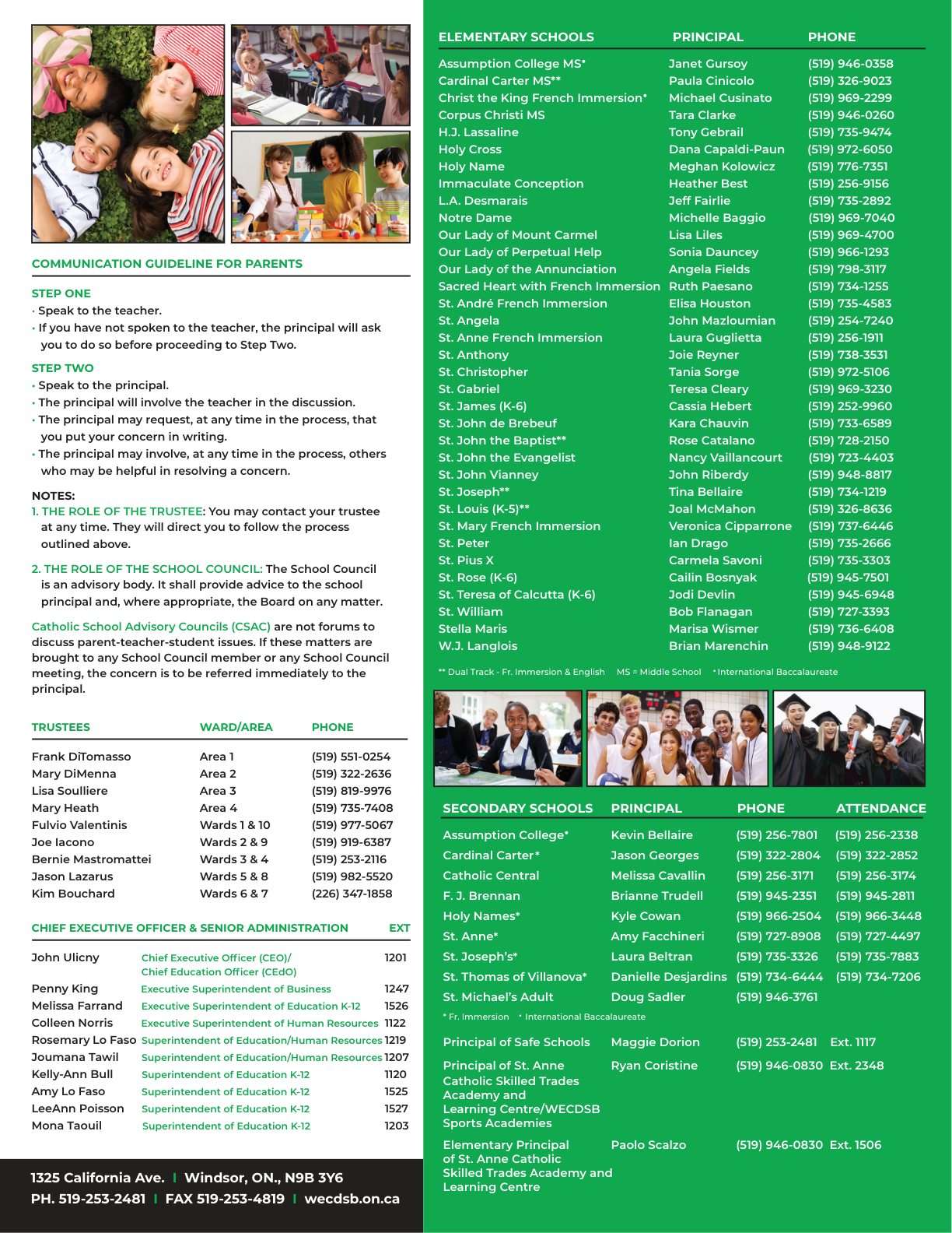 Windsor Essex CDSB FINAL 2026 2027 Secondary Calendar dated Aug. 11, 2026 - page 2