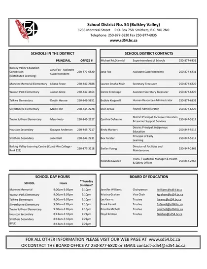 Bulkley Valley School District - Page 2