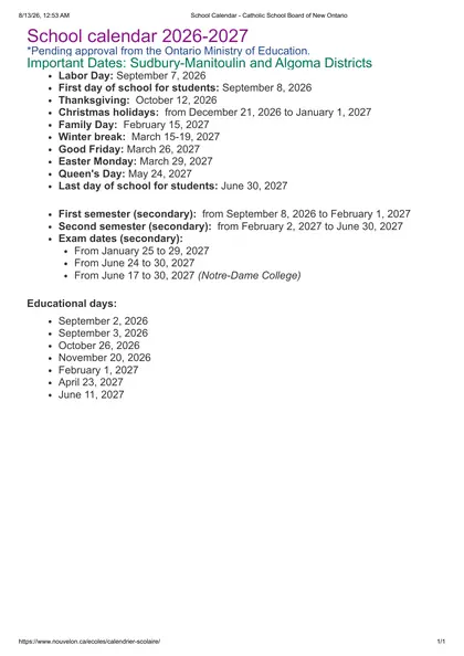 Conseil scolaire catholique du Nouvel-Ontario