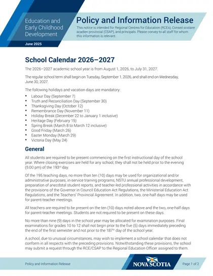 Halifax Regional Centre for Education - Page 1