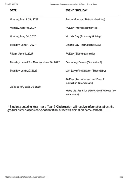 Halton Catholic District School Board - Page 2