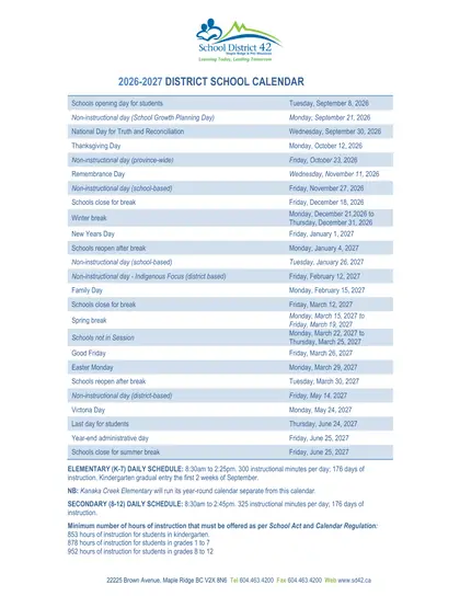 Maple Ridge-Pitt Meadows School District - Page 1