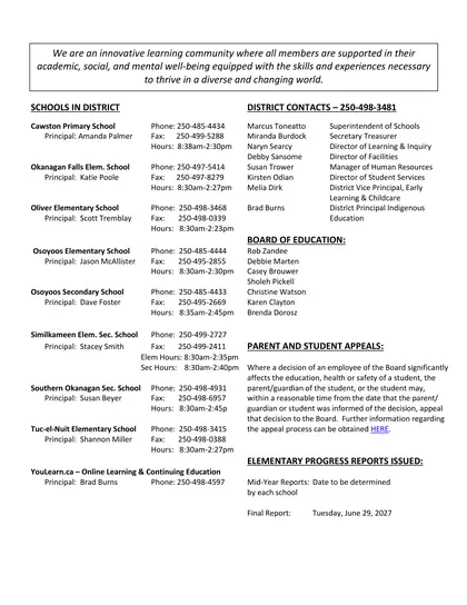 Okanagan Similkameen School District - Page 2