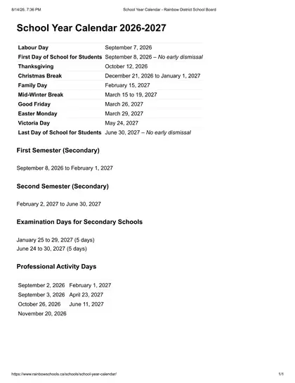 Rainbow District School Board