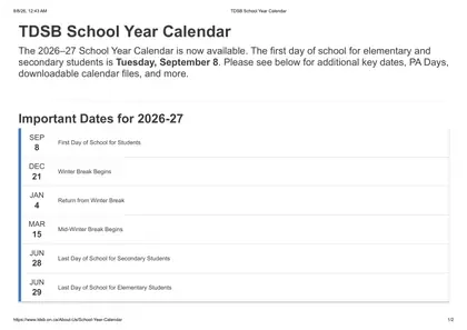 Toronto District School Board - Page 1