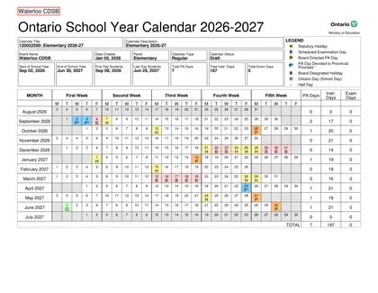 Waterloo Catholic District School Board - Page 1
