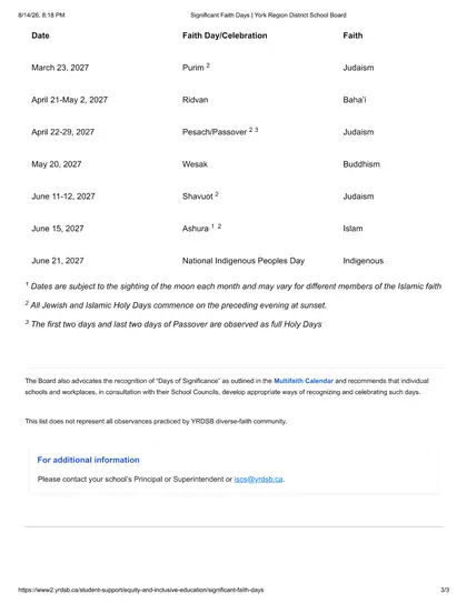 York Region District School Board - Page 3